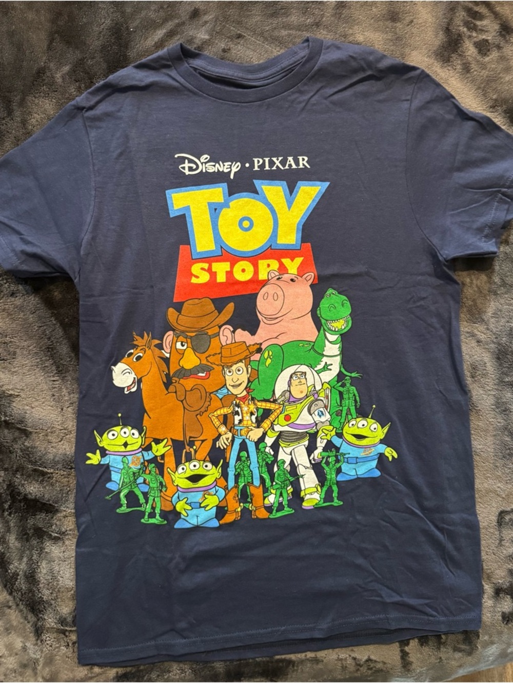 Disney Pixar Toy Story Kids Navy Blue Graphic T-Shirt ~ Unisex